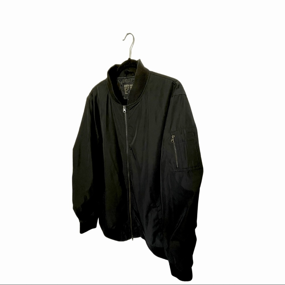 Ninth Hall Men’s Bomber Jacket Black Size Large - Picture 2 of 5